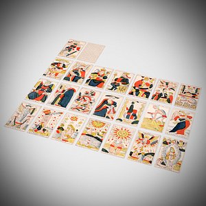 Antique French Tarot Cards - Major Arcana