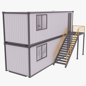 Office Container With Interior model