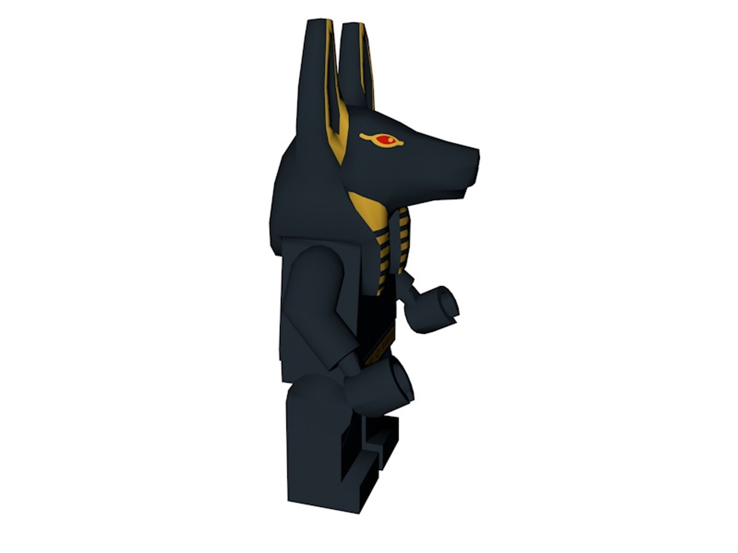 3d Lego Anubis Model