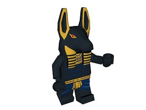 3d lego anubis model