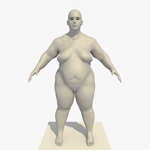 base mesh obese 25 c4d