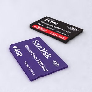 memory card 3d model