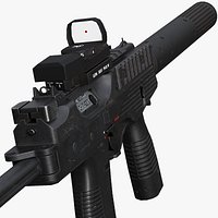 MP9 Tactical - PBR Game Ready