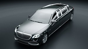 3D Mercedes Maybach S650 Pullman
