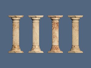 Greek Doric Column Physics Animation Test