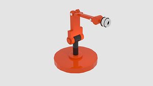 free 3ds mode robotarm cylinder