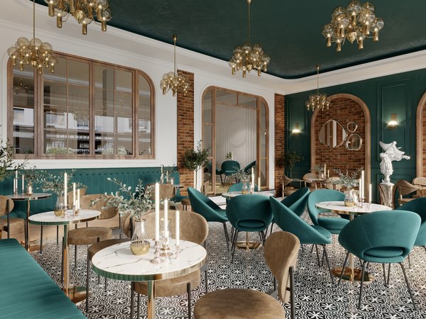 modelo 3d restaurant interior - TurboSquid 2032535