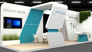 exhibition booth 3D model