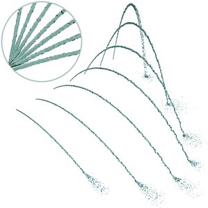 7 Arched Fountains V1 3D