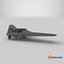 Drone de reconnaissance militaire furtif avec train d'atterrissage noir