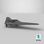 Drone de reconnaissance militaire furtif avec train d'atterrissage noir