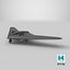 Drone de reconnaissance militaire furtif avec train d'atterrissage noir