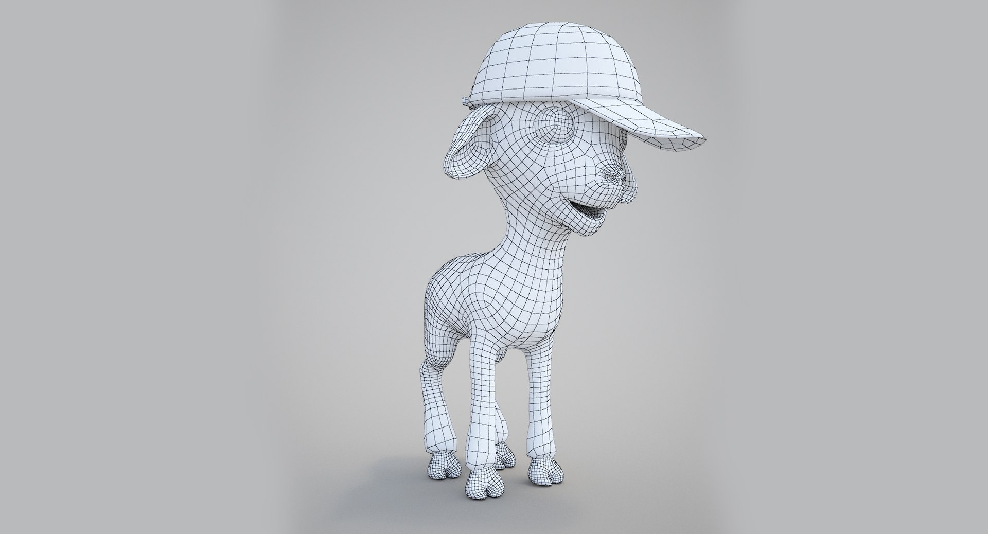 3d Model Of Cartoon Boy Lamb Rigged