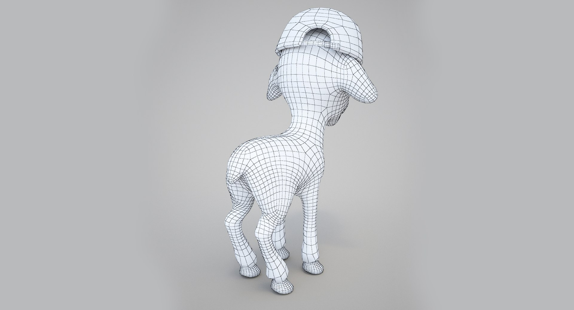 3d Model Of Cartoon Boy Lamb Rigged