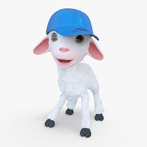Cartoon Boy Lamb Rigged