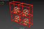 TRAY ROW ARRAY SHELF RACK ROTARY HYDROPONIC PLANT GARDEN INDOOR 3D model