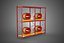 TRAY ROW ARRAY SHELF RACK ROTARY HYDROPONIC PLANT GARDEN INDOOR 3D model
