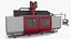 Heavy-Duty Milling Machine with Dual-Axis Gantry Red