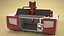 Heavy-Duty Milling Machine with Dual-Axis Gantry Red