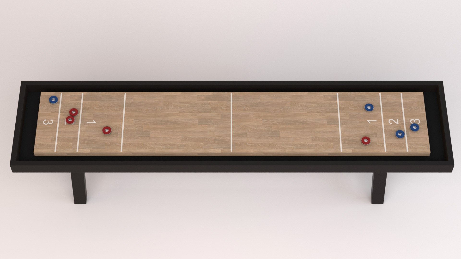 3D model shuffleboard table - TurboSquid 1513218