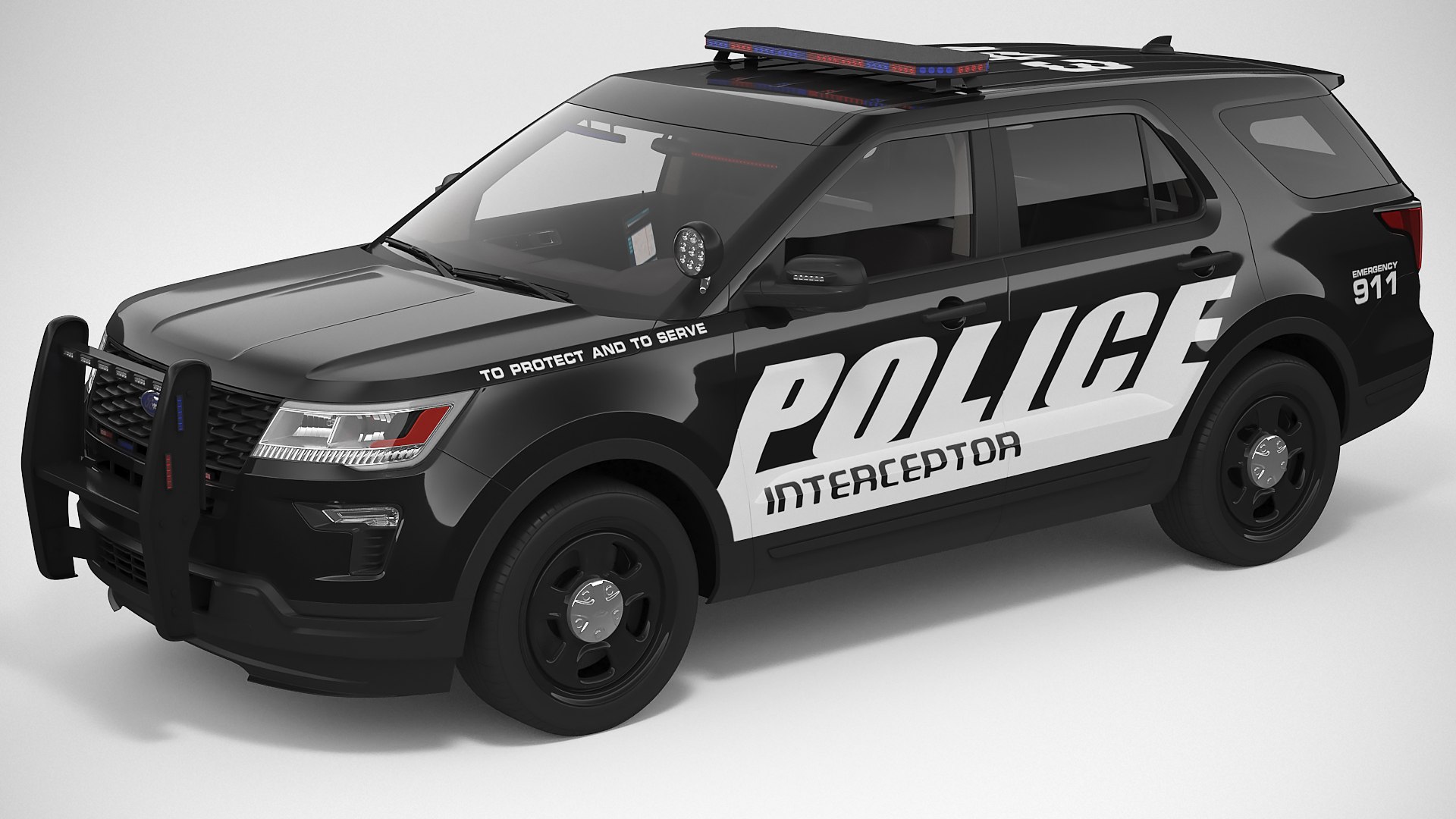 3D Ford Explorer 2019 Police Model - TurboSquid 1856101