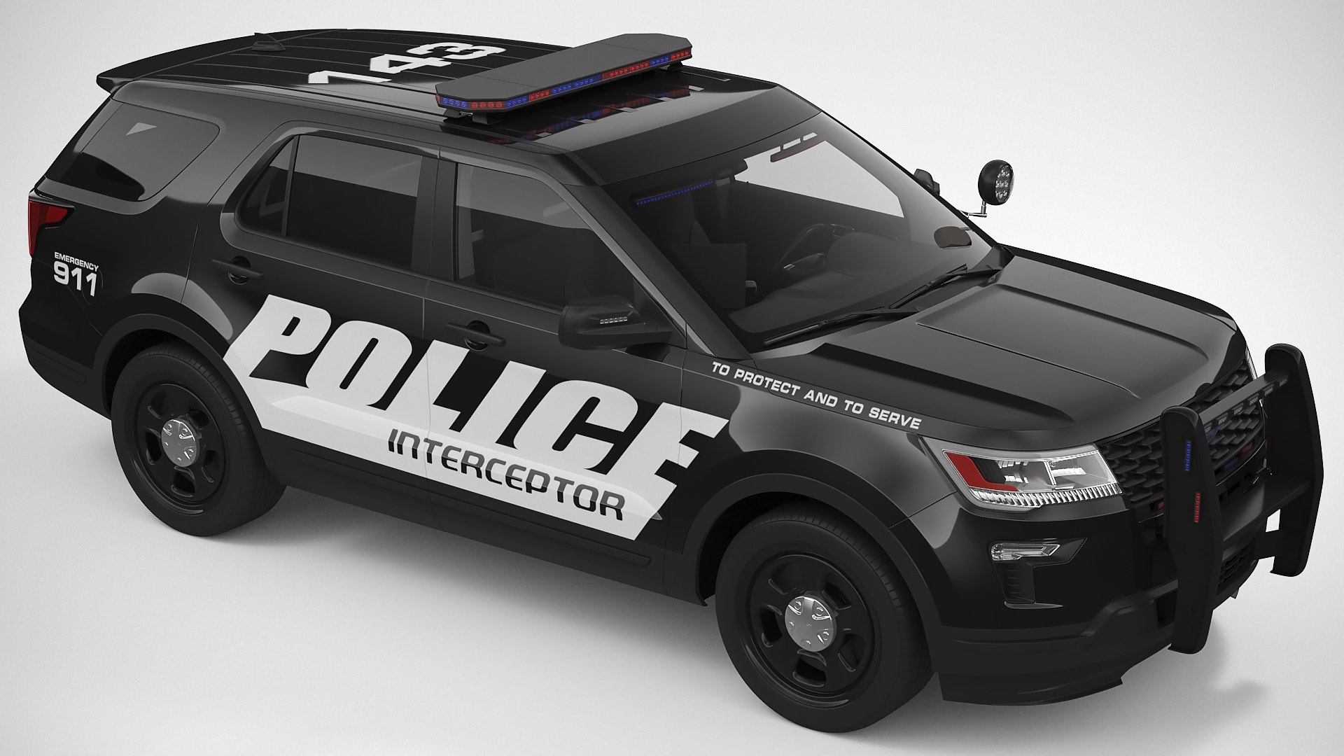 3D Ford Explorer 2019 Police Model - TurboSquid 1856101