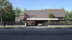 3D Residence 29 Exterior Scene 3D model model