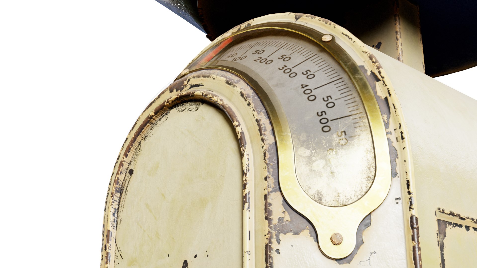 3D model Retro used kitchen Scales weight vintage rusty version da1 ...