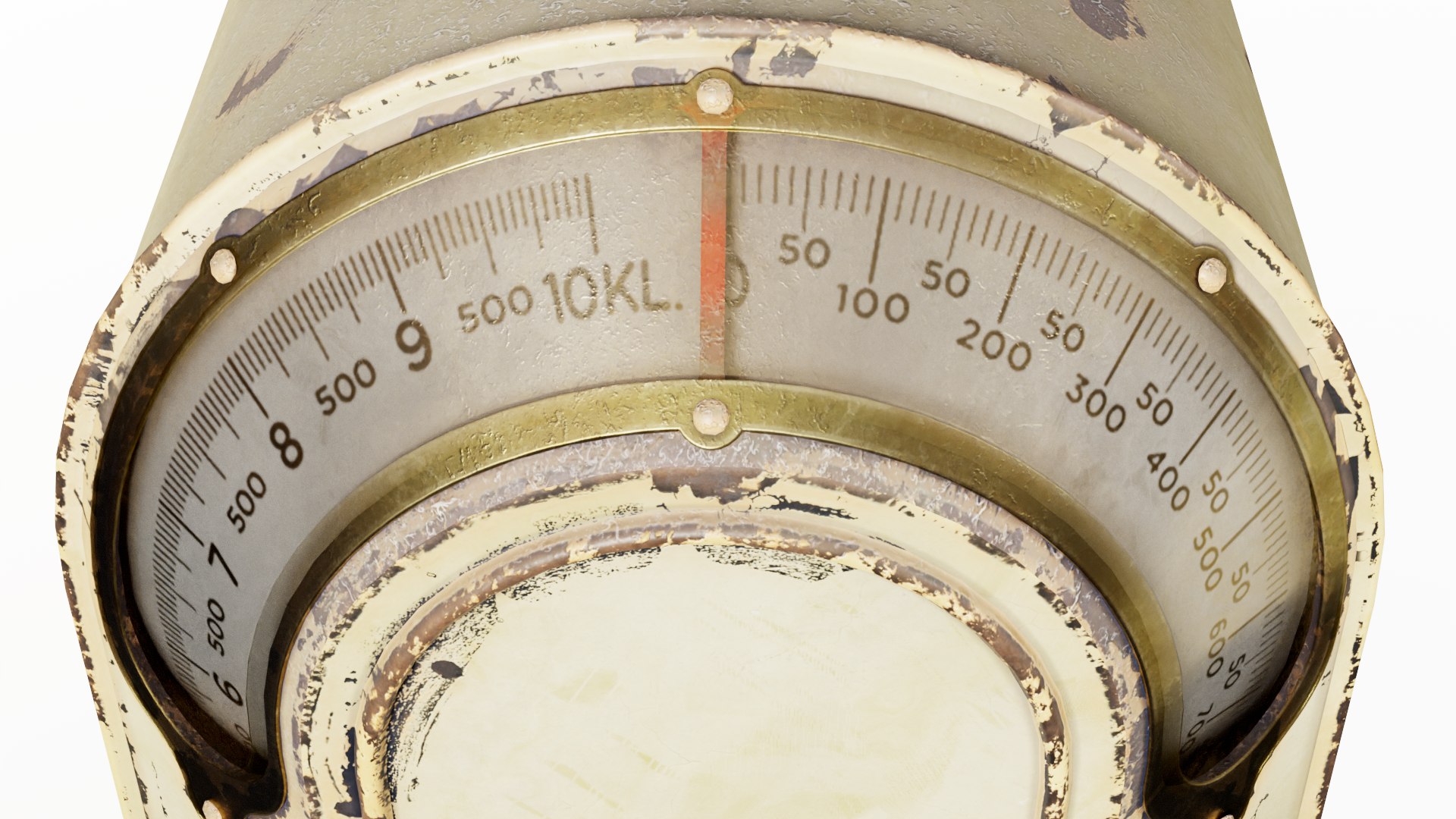 3D Model Retro Used Kitchen Scales Weight Vintage Rusty Version Da1 ...