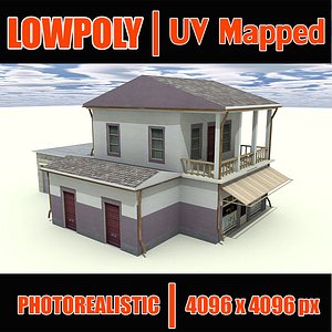Lowpoly building LPBldX13