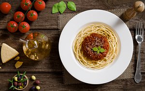 Pasta Plate 3d Scene 3D