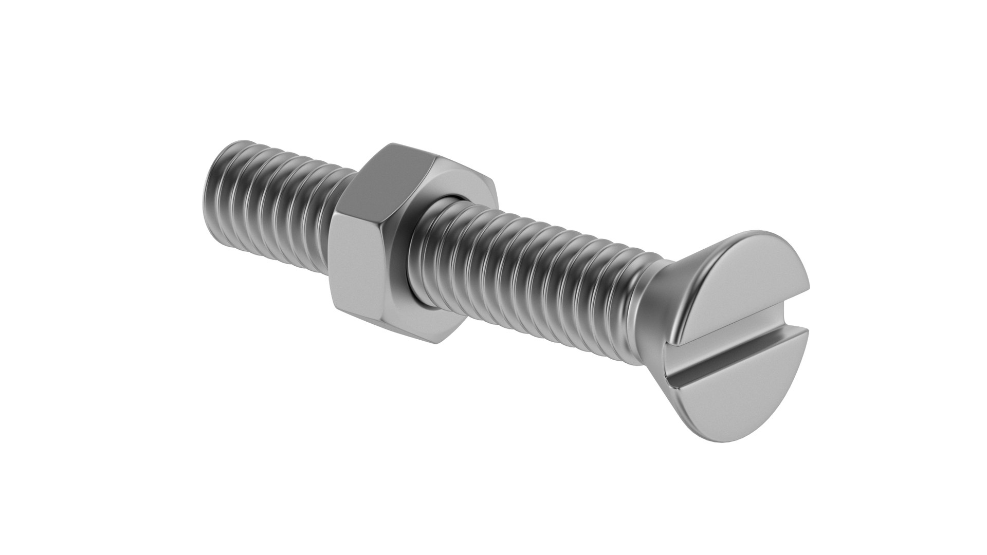 3D Machine Screw - TurboSquid 1663937