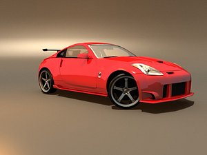 free nissan 350z 3d model