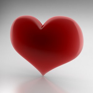 3d model icon heart