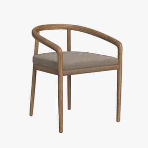 3D RH Evia Teak Dining Chair