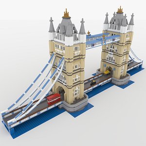 3D lego tower bridge model