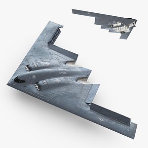 B 2 Spirit Jet Bomber Rigged