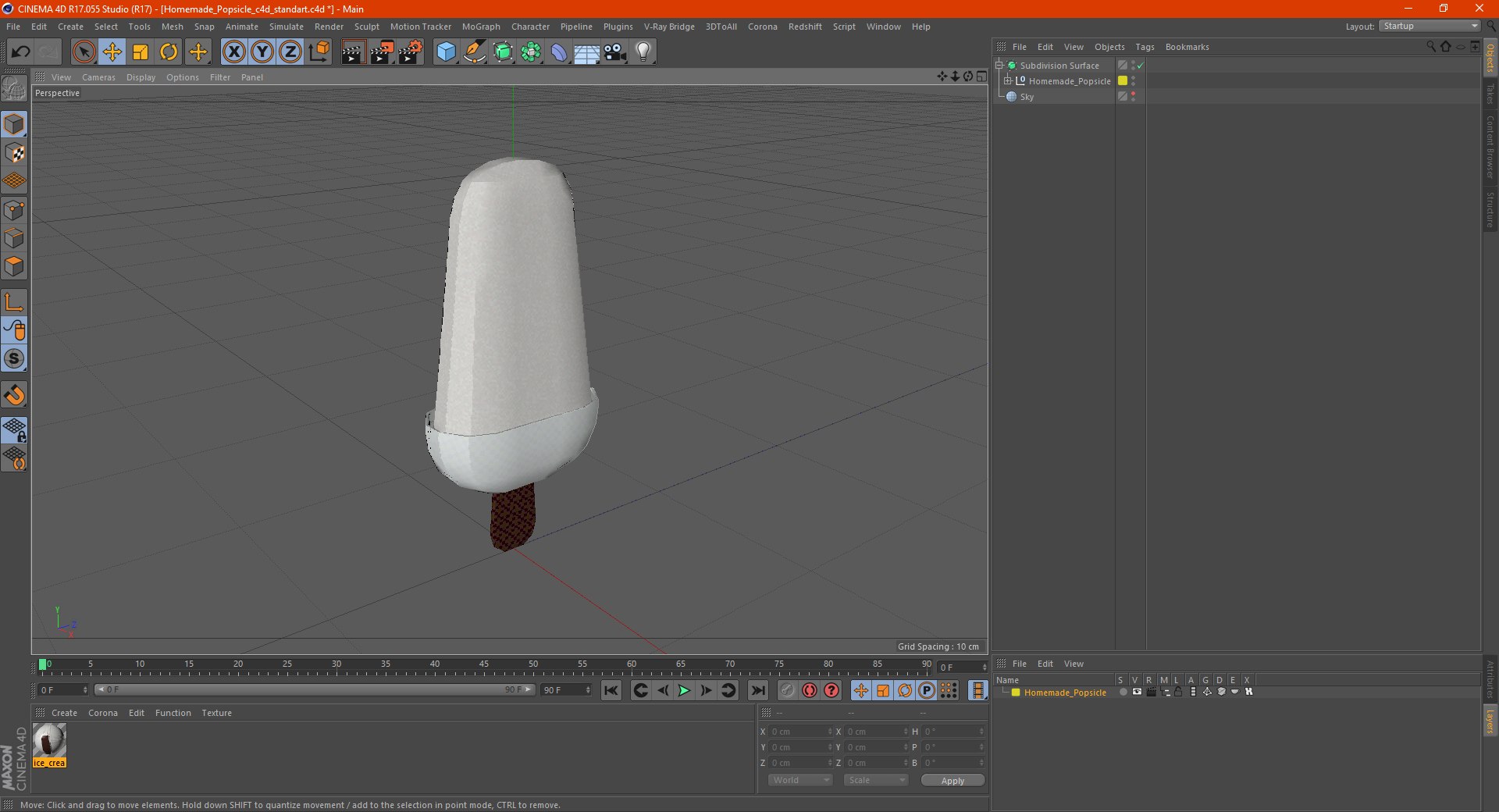 3D Homemade Popsicle model - TurboSquid 1775545