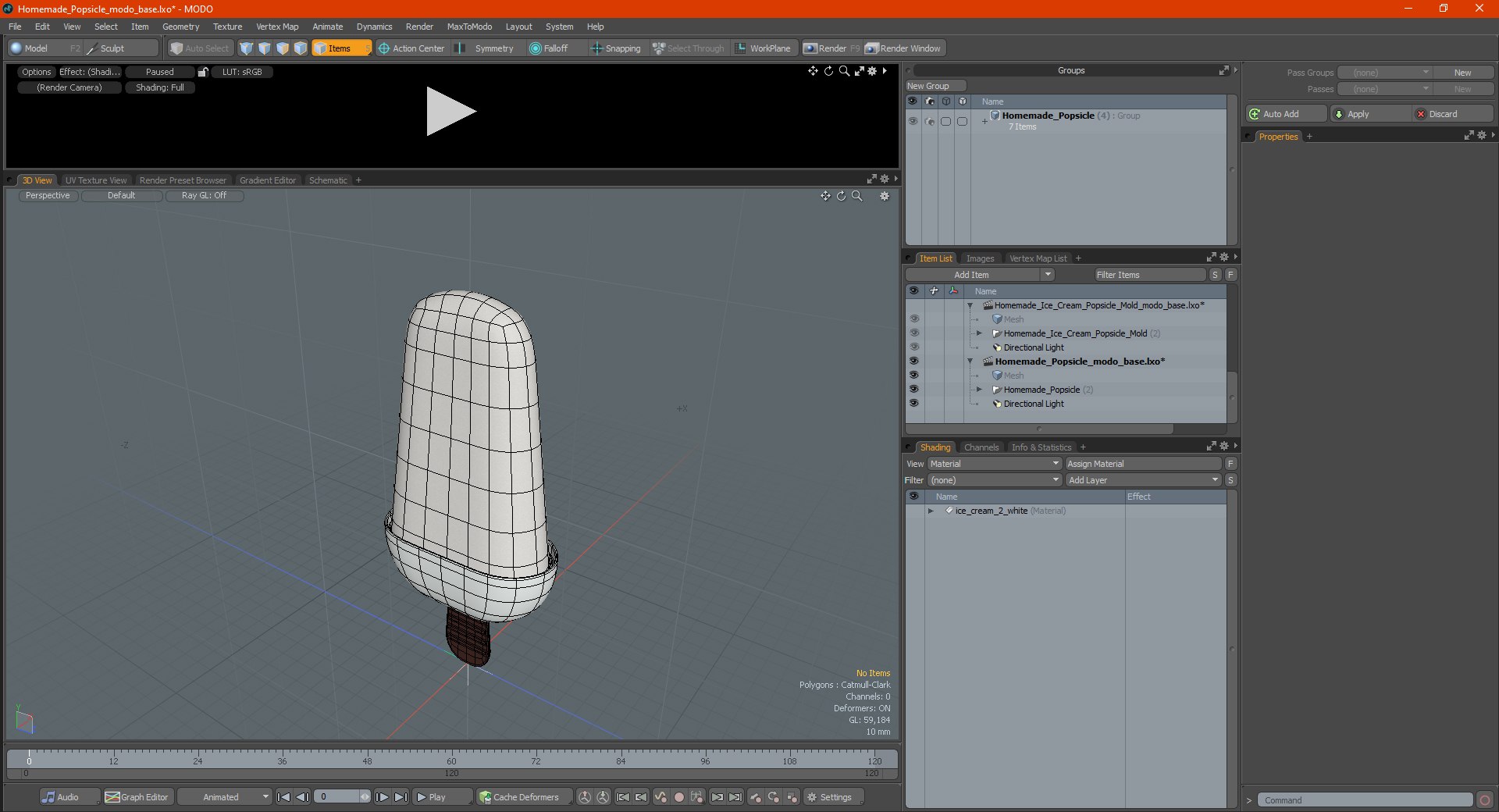 3D Homemade Popsicle model - TurboSquid 1775545