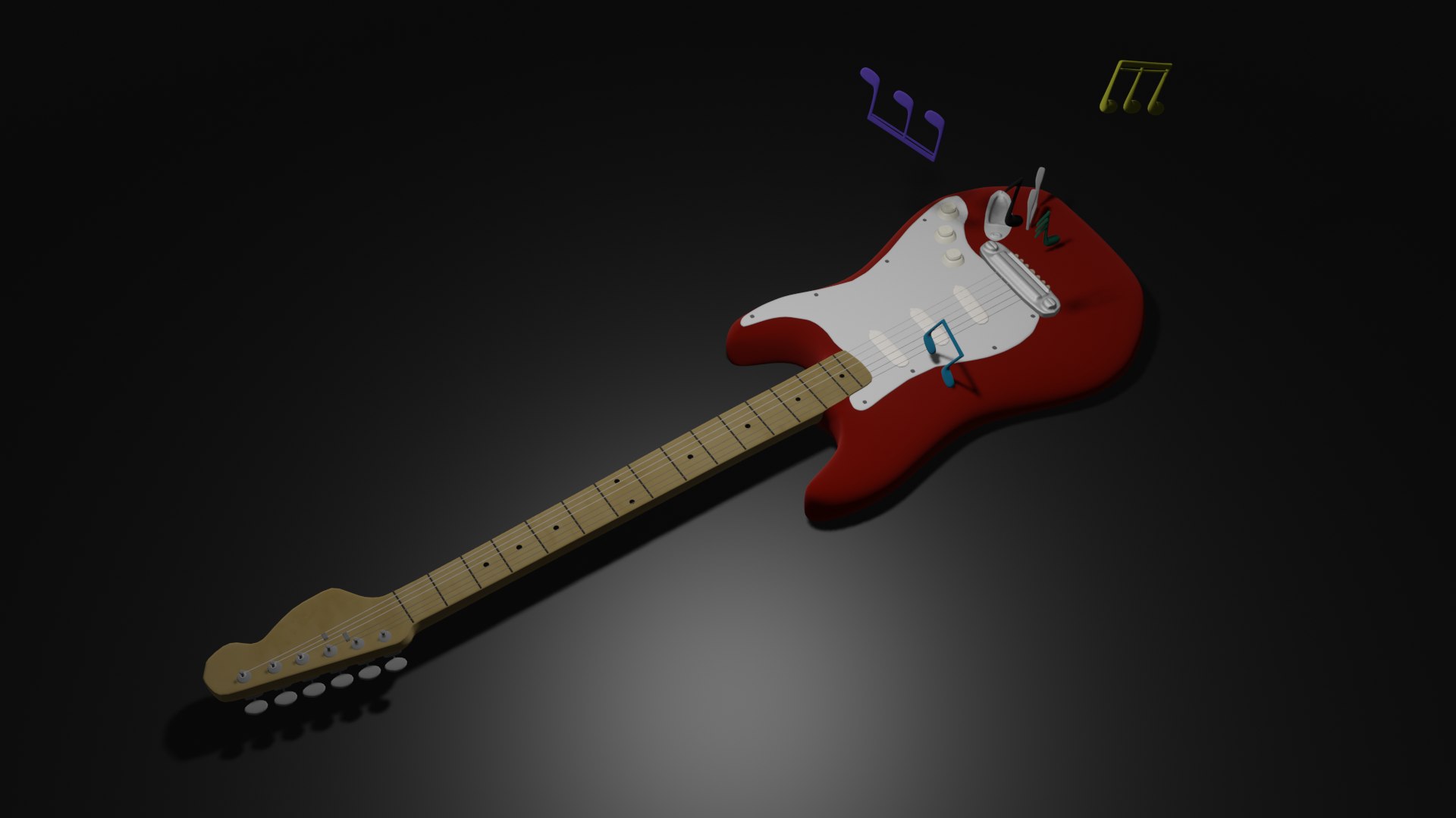 3d model guitar