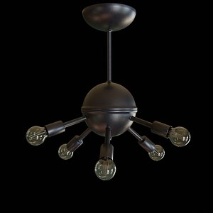3D model chandelier loft style