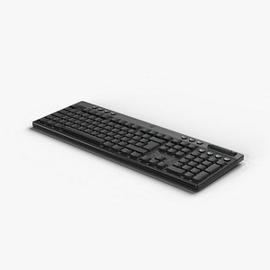 3D model RAZER BLACKWIDOW V4 LOW PROFILE HYPERSPEED KEYBOARD