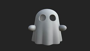 3D White Ghost Phantom model