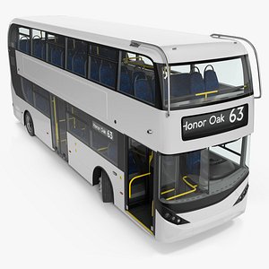 Left Hand Drive Cityliner Rigged 3D model