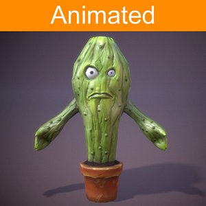 character cactus 3d fbx