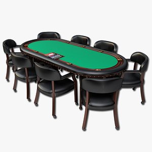 3d model of poker table