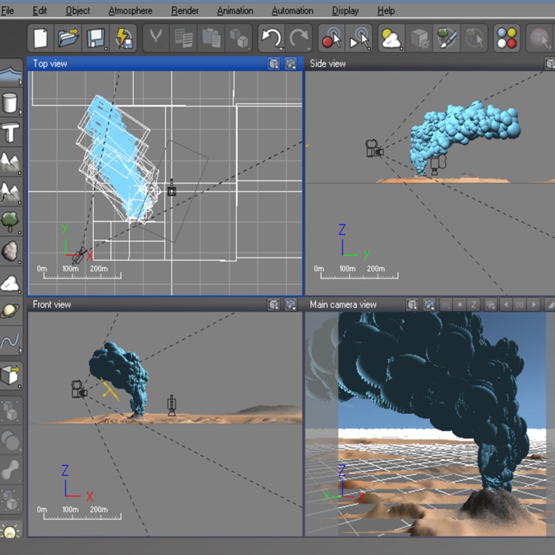 3d Volcanic Terrain Vue Model