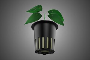 SOIL FREE SOILLESS HYDROPONIC NET POT CUP SEEDLING YOUNG PLANT