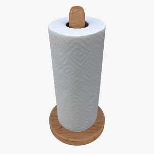 3D paper towel roll holder model