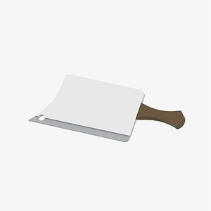 3D Cleaver kitchen knife model